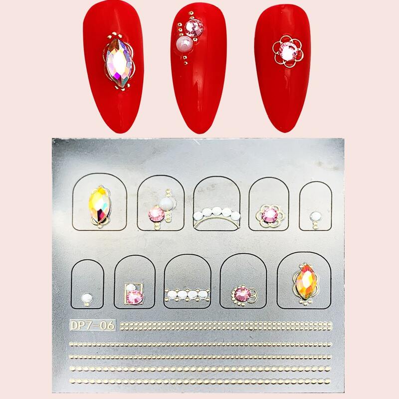 

1sheet Rhinestone Nail Art Decoration, Multicolor