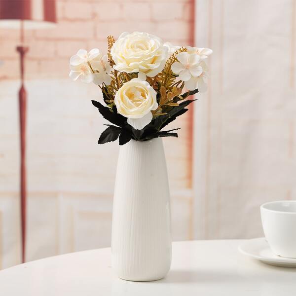 

1pc Artificial Flower, Beige