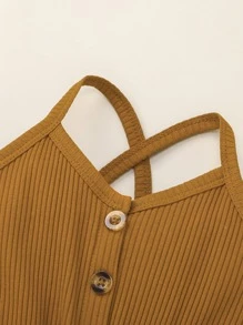 Đầm bé gái Nút Hội Chữ thập Hoa Boho - Nhiều màu - Xem 3