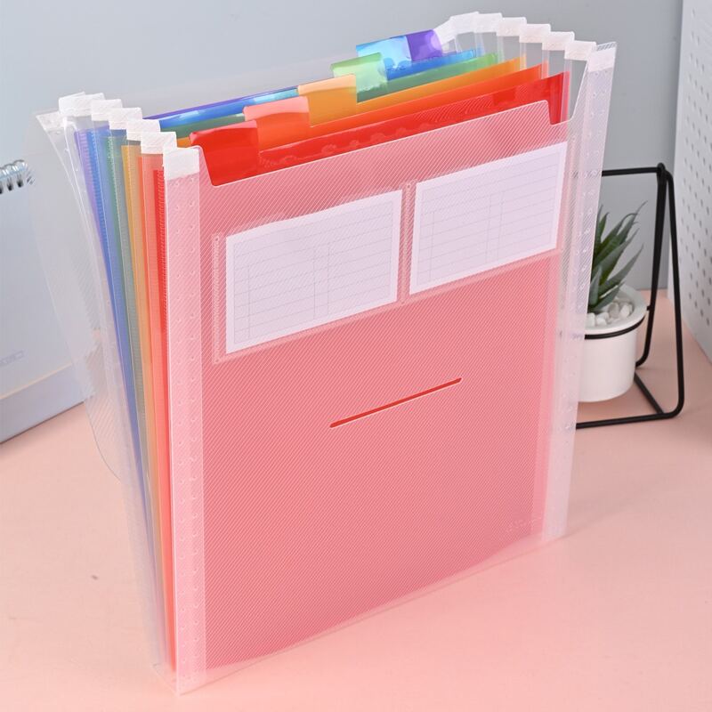 1pc Multi-layer Folder, Multicolor