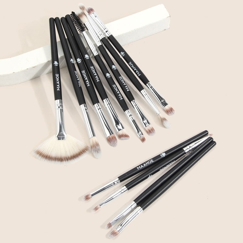 

12pcs Makeup Brush Set, Black