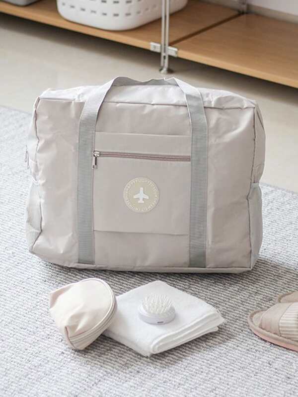 1pc Portable Travel Storage Bag, Large Foldable Acrylic Packing Bag For