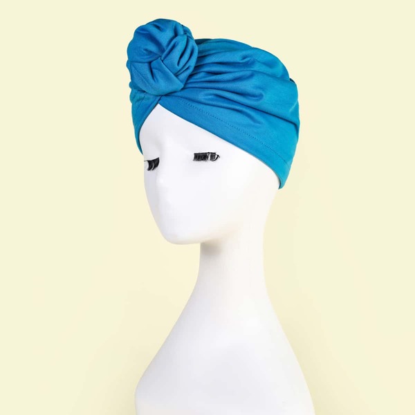 

Knot Detail Solid Hat, Baby blue