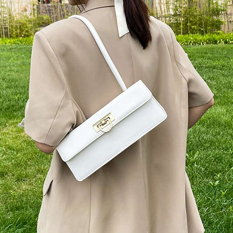 

Minimalist Shoulder Bag, White