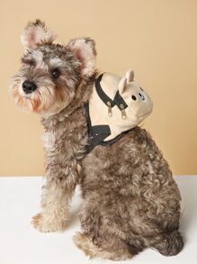 Mochila portátil para mascotas, bolsa de aperitivos en color Beige para perros y gatos pequeños, Ideal para salidas con aperitivos, 1 pieza - Multicolor - Ver 1