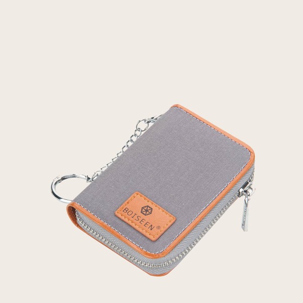 

Chain Decor Purse, Grey