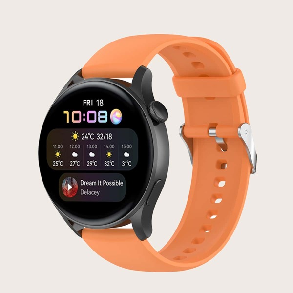 

Silicone Watchband For HUAWEI Watch, Orange
