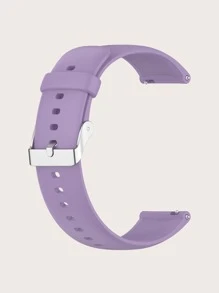 素色適用於HUAWEI Watch矽膠錶帶 - 紫色 - 查看 5