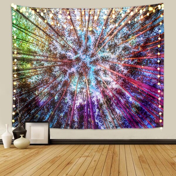 

Tree Print Tapestry, Multicolor
