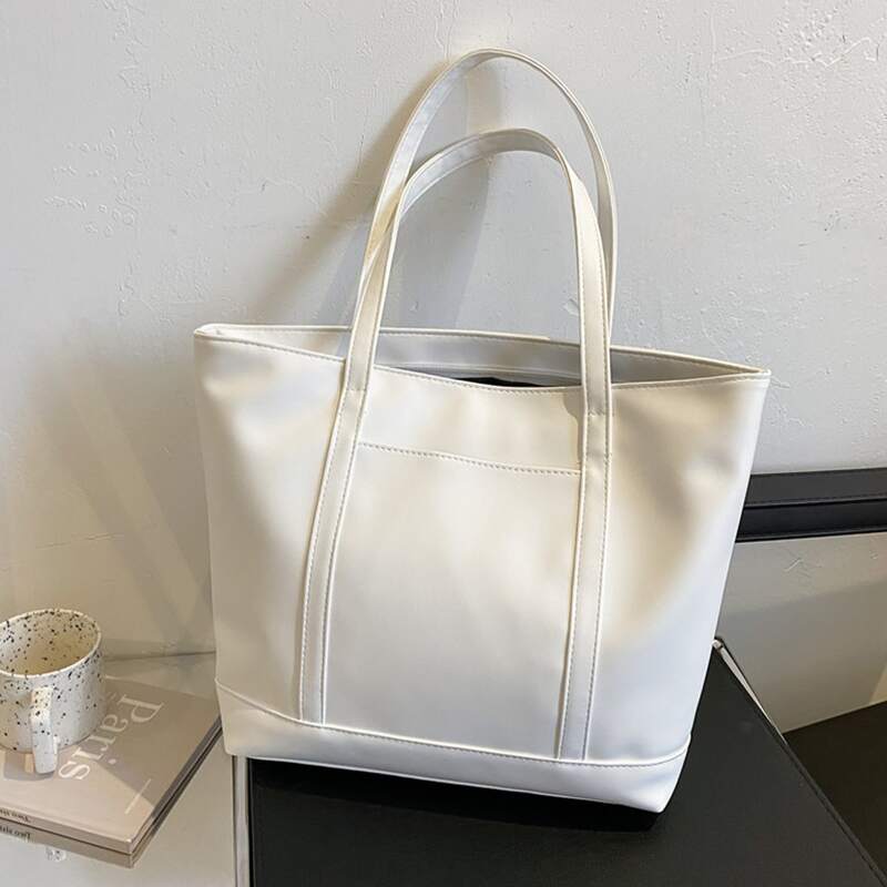 

Minimalist Tote Bag, White