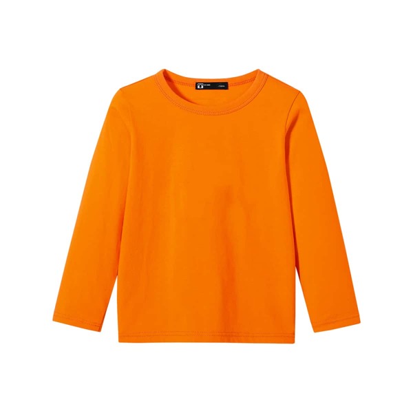 

Boys Round Neck Solid Tee, Orange