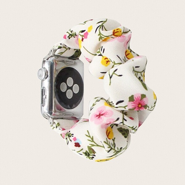 

Ремешок для часов с цветочным принтом для iWatch, Многоцветный