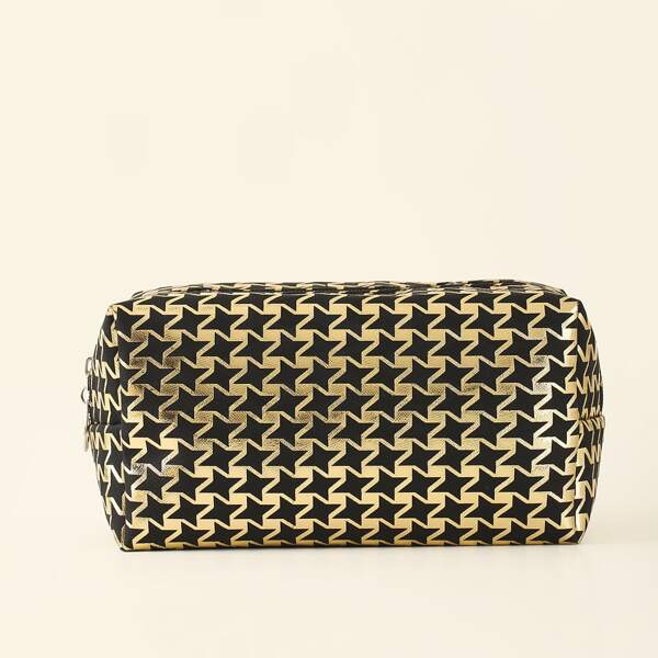 

Star Pattern Square Makeup Bag, Multicolor