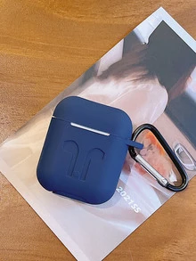 Funda compatible con Airpods simple - azul real - Ver 2