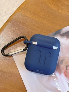 Funda compatible con Airpods simple - azul real - Ver 3