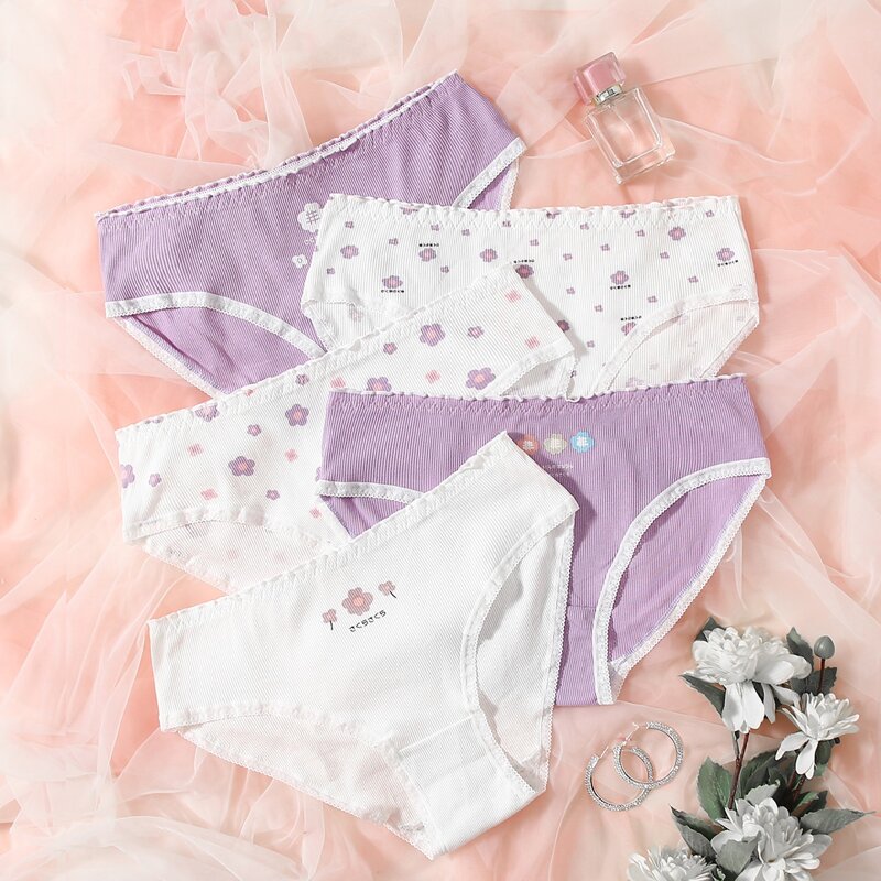 

5pack Plus Floral Panty Set, Multicolor