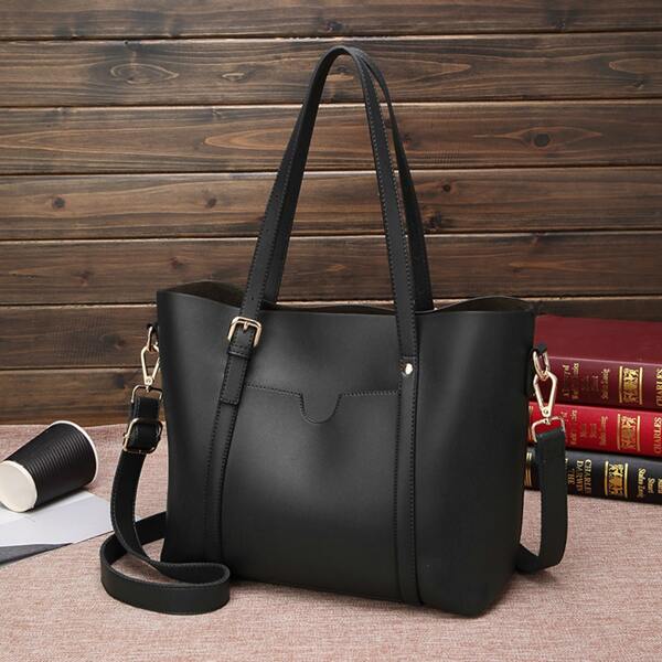 

Minimalist Tote Bag, Black