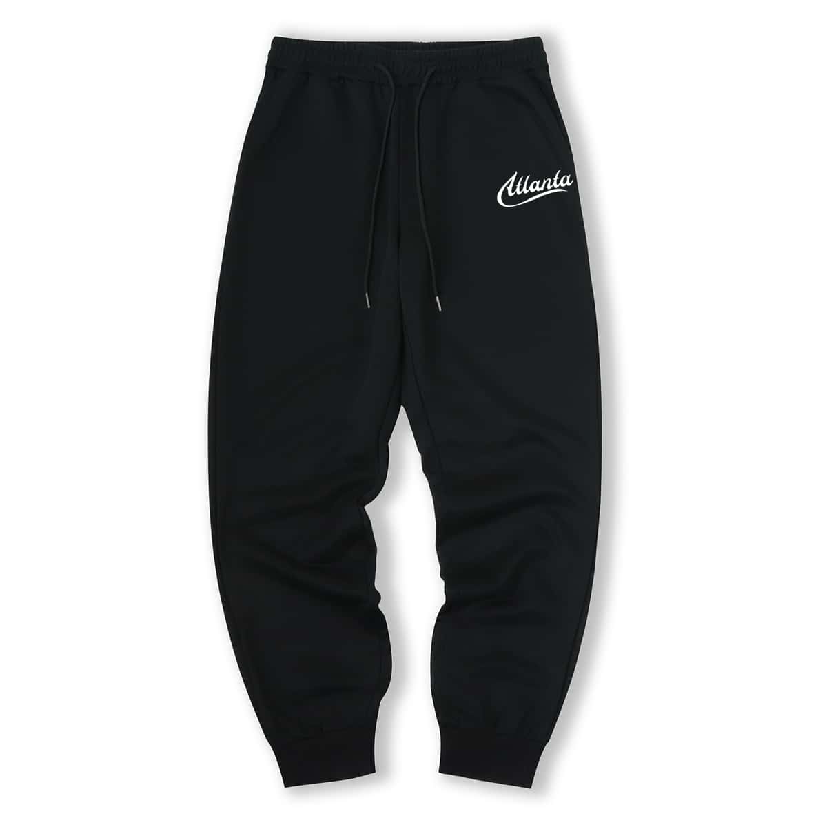 

Guys Letter Graphic Sweatpants, Black