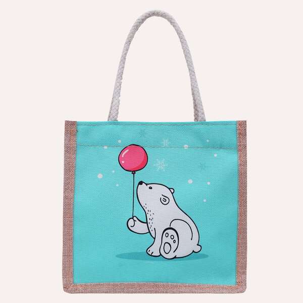 

Girls Cartoon Graphic Shoulder Bag, Blue