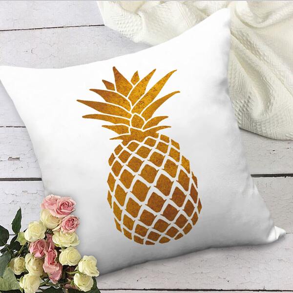 

Pineapple Pattern Cushion Cover Without Filler, Yellow