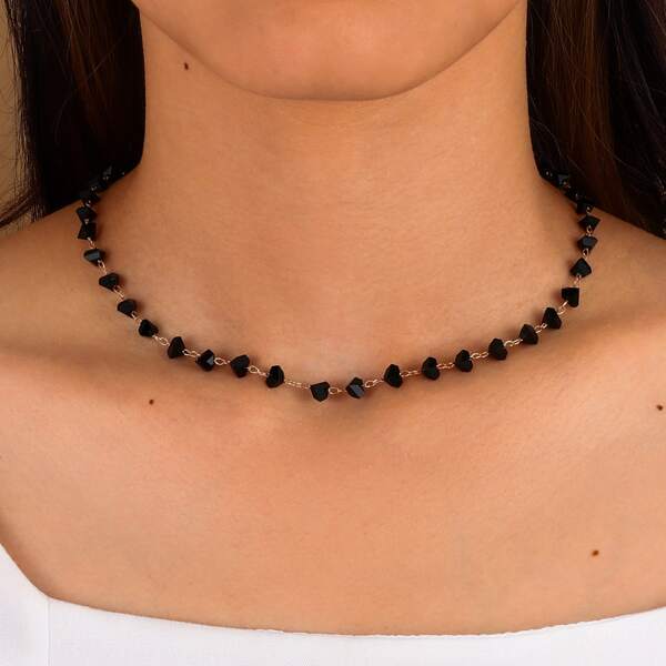 

Crystal Decor Necklace, Multicolor