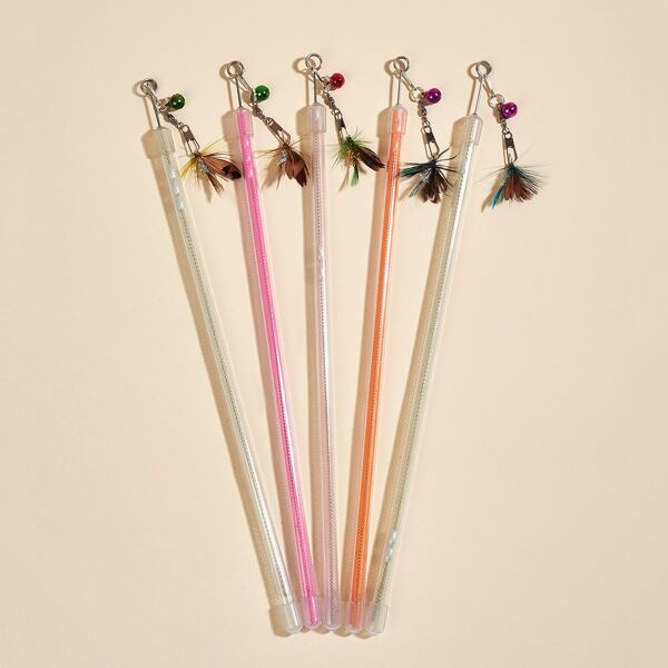 

1pc Random Cat Teaser Wand, Multicolor