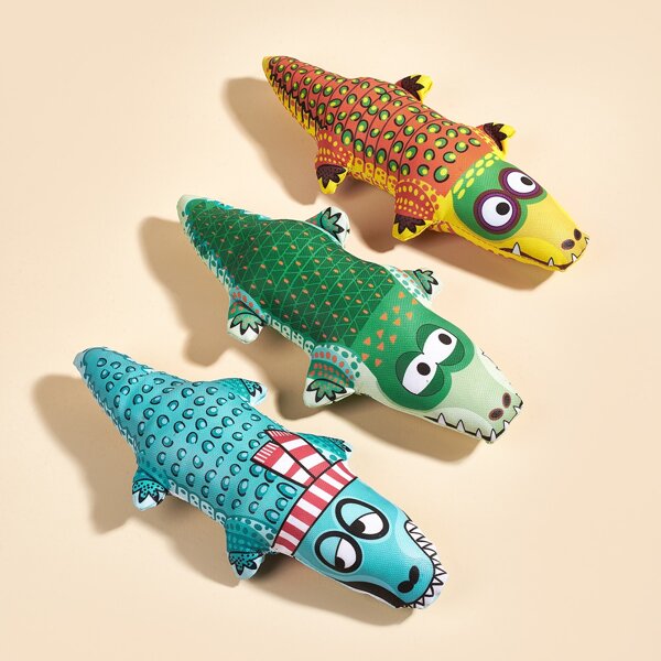 

1pc Random Crocodile Pet Chew Toy, Multicolor