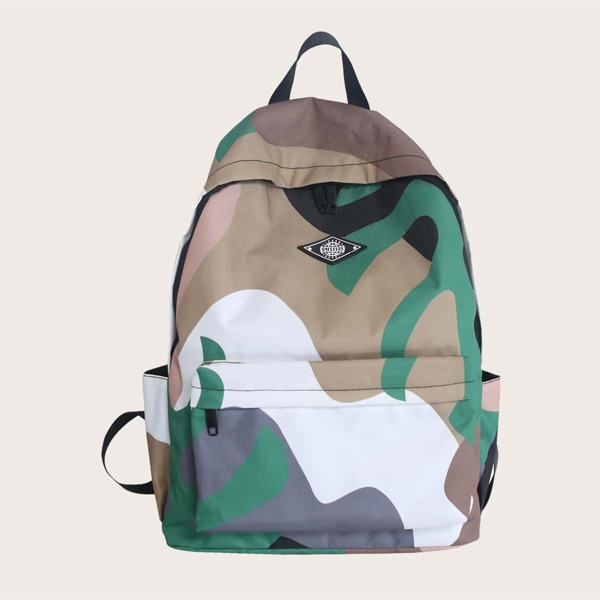 

Kids Camo Pattern Backpack, Multicolor