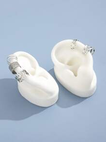 5 pièces Boucles d'oreilles avec feuille