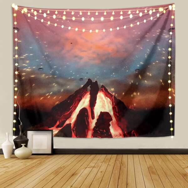 

Volcanic Print Tapestry, Multicolor
