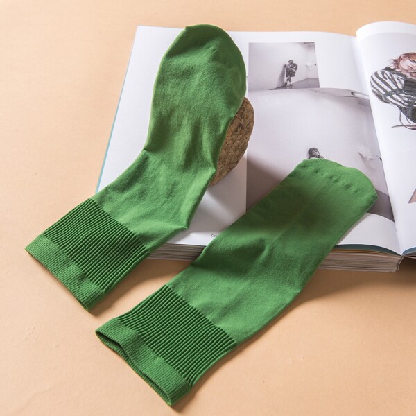 

Simple Crew Socks, Green