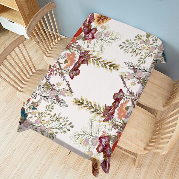 

Floral Print Tablecloth, Multicolor