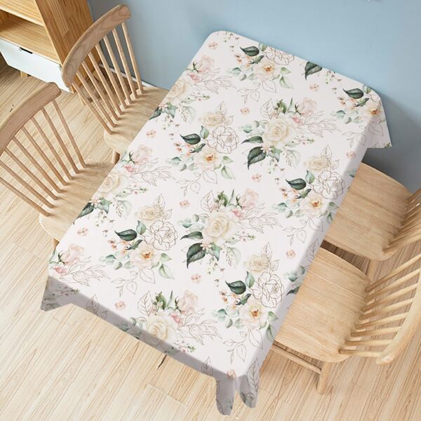 

Floral Print Tablecloth, Apricot