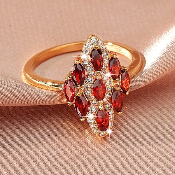 

18K Gold Plated Zircon Decor Ring