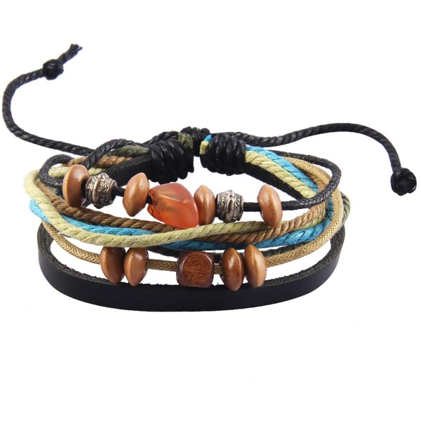 

PU Decor Layered Bracelet, Multicolor
