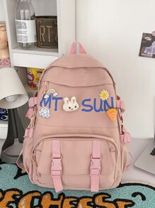 Niñas Mochila con diseño de conejo - Rosa - Ver 2