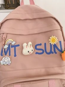 Niñas Mochila con diseño de conejo - Rosa - Ver 3