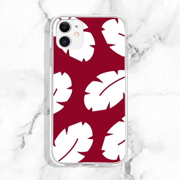 

Leaf Pattern Phone Case, Clear