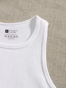 Easithlete 3pcs Rib-Knit Sports Tank Top Workout Tank Tops Fitted Shirt - Multicolor - View 4