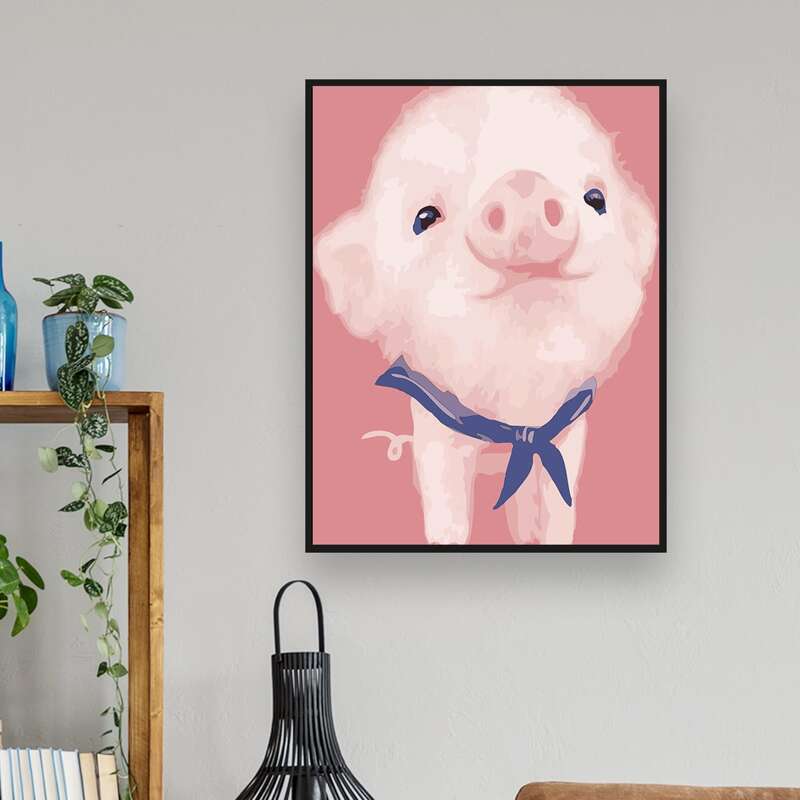 

Pig Pattern Diamond Painting Without Frame, Multicolor