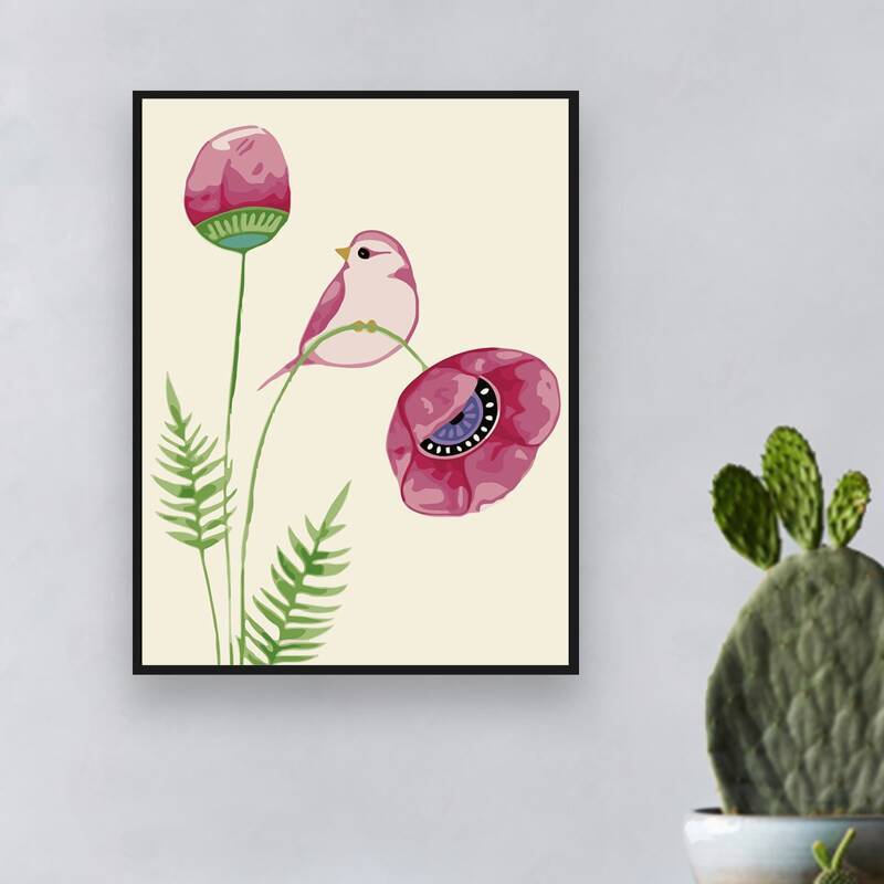 

Bird Print DIY Diamond Unframed Painting, Multicolor
