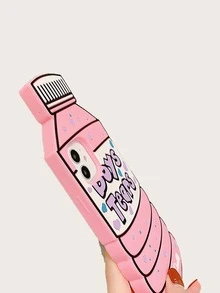 Water Bottle Shaped Phone Case - Pink - View 2