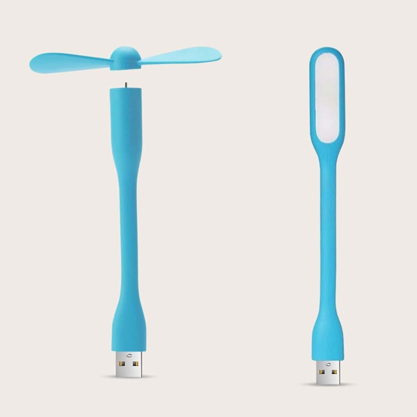 

Маленький USB-вентилятор с лампой LED, Синий