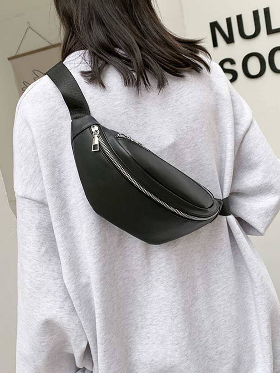 Minimalist Bum Bag - Black - View 1