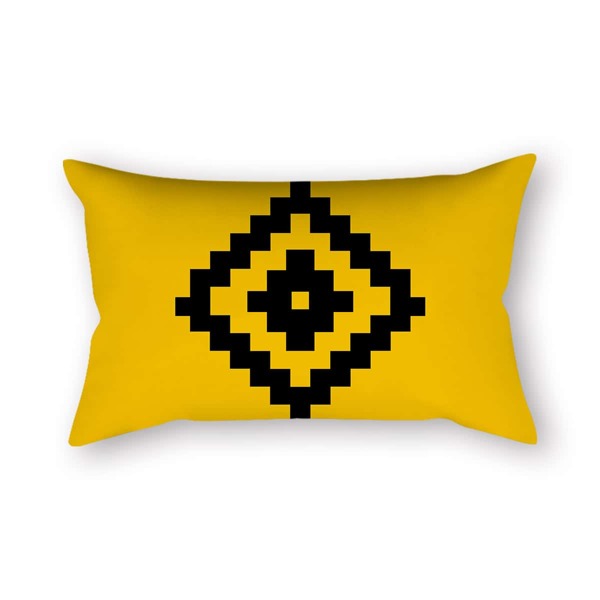 

Geometric Pattern Lumbar Pillow Cover Without Filler, Multicolor