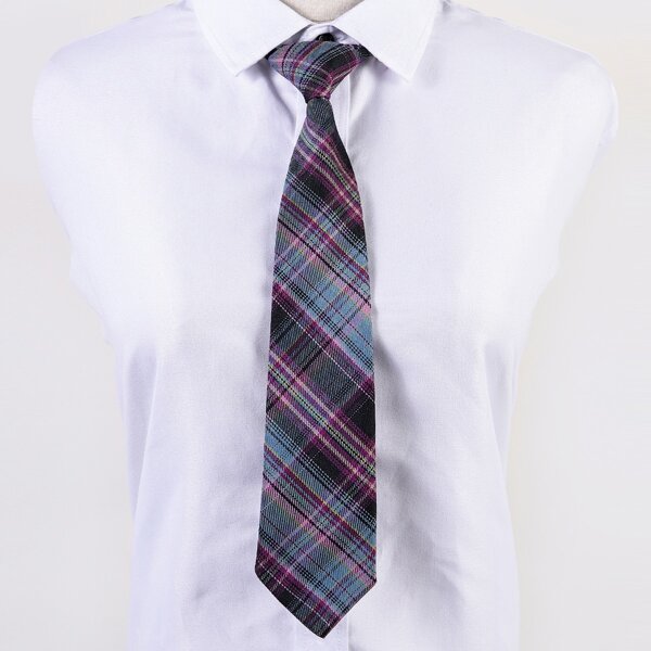 

Kids Plaid Fake Tie, Multicolor