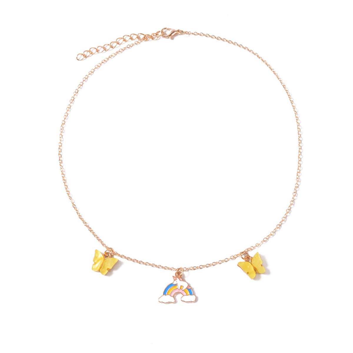 

Butterfly Charm Chain Necklace, Gold