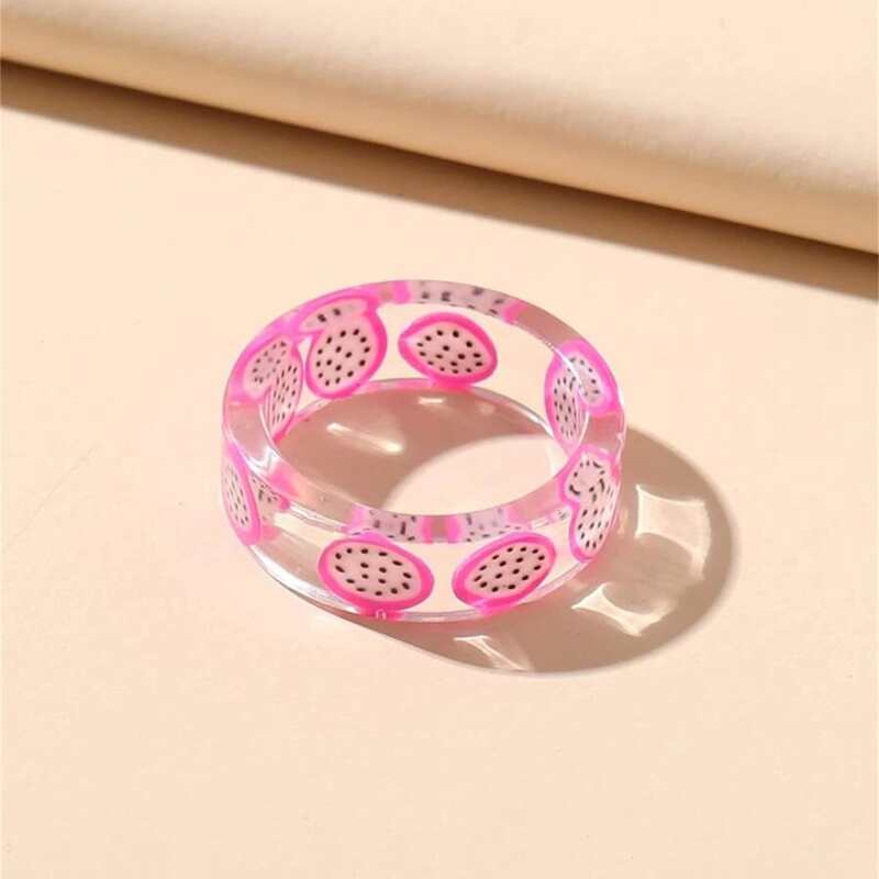 

Fruit Print Ring, Pink