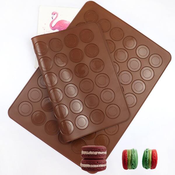 

1pc Macaron Silicone Pad, Brown