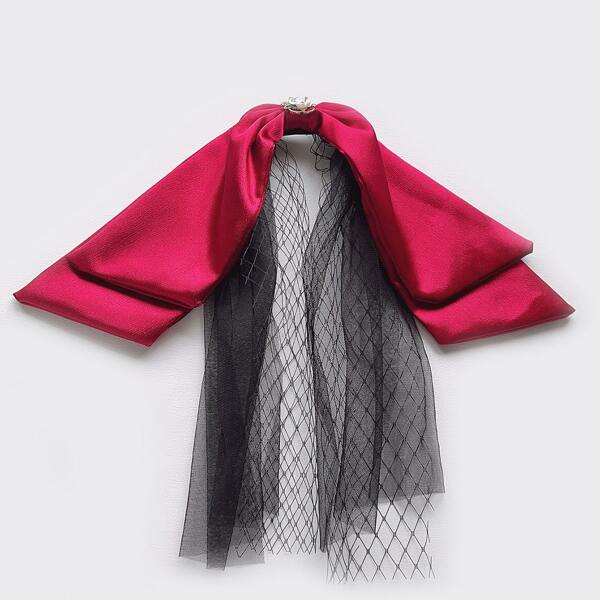 

Bow Knot Decor Hair Clip, Burgundy